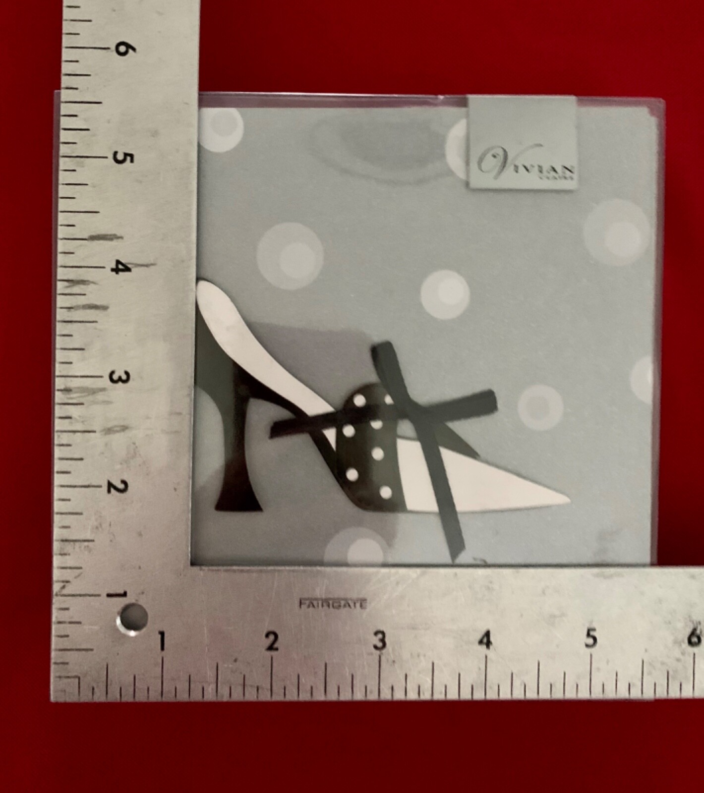 Vivian Claire Invitation Cards High Heel Shoe Raised Design 10 Count 1 Pattern