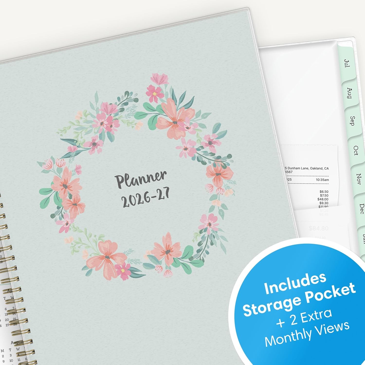 Blue Sky 2026-2027 Weekly and Monthly Academic Year Planner Calendar, July 2026