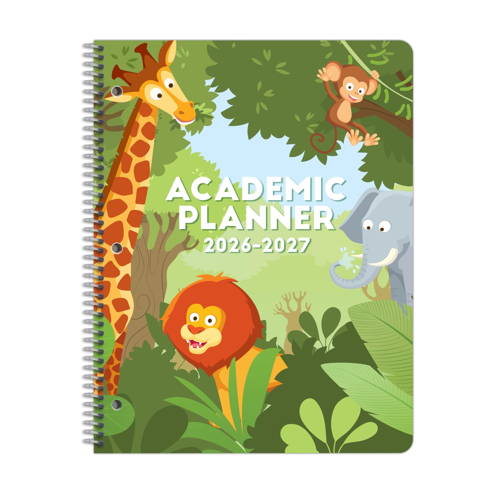 Academic Planner for Kids Ages 5-9, Primary Block Cover, 8.5″ x 11″, Green