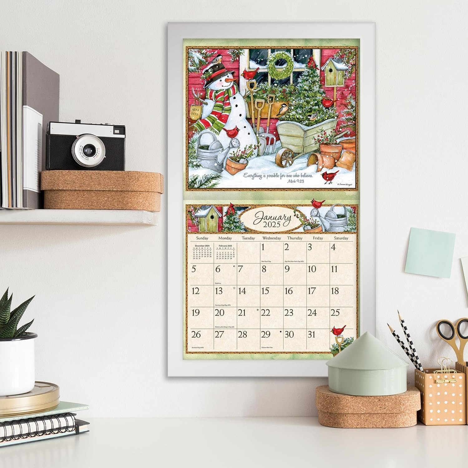 Lang, Bountiful Blessings by Susan Winget 2025 Wall 13.4″W x 13.4″H, Multi