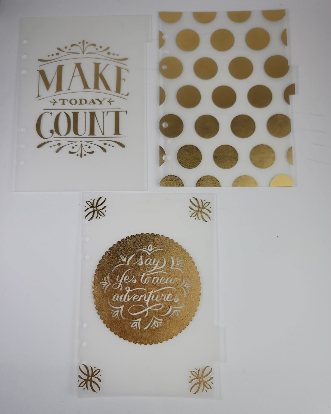Recollection Floral A5 Planner 6 Gold Ring Binder Complete Inserts 35 Piece