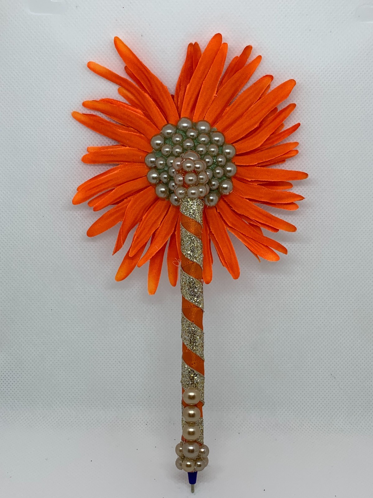Orange Gerbera Daisy Journal Writing Pen (O12)