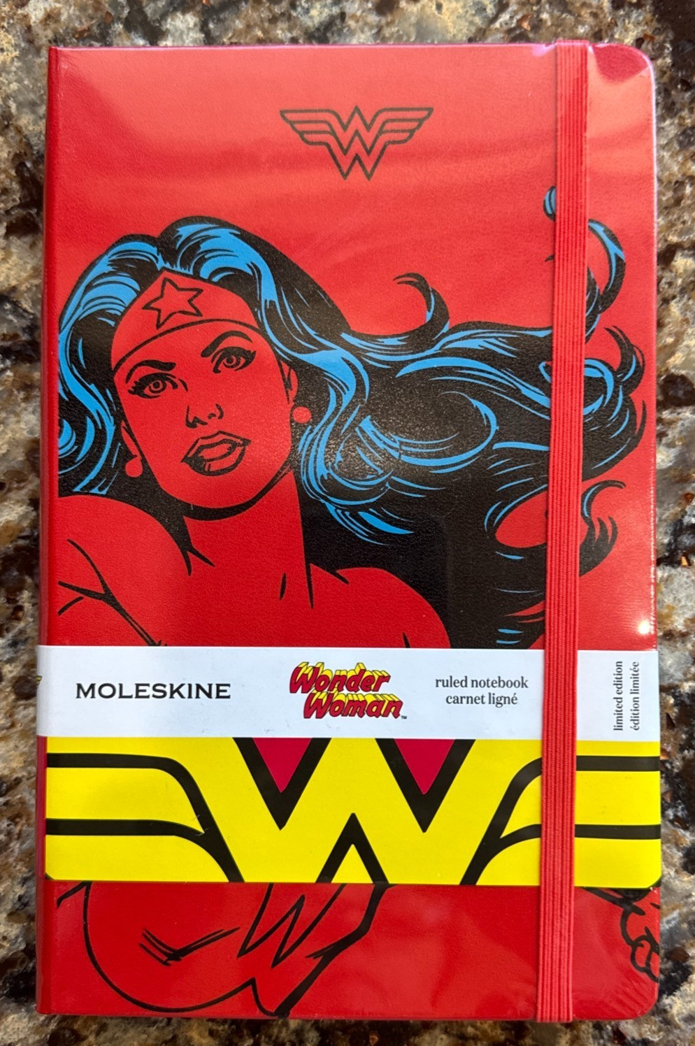 Moleskine Wonder Woman Ruled Notebook – Limited Edition – Sealed New Red or Blue