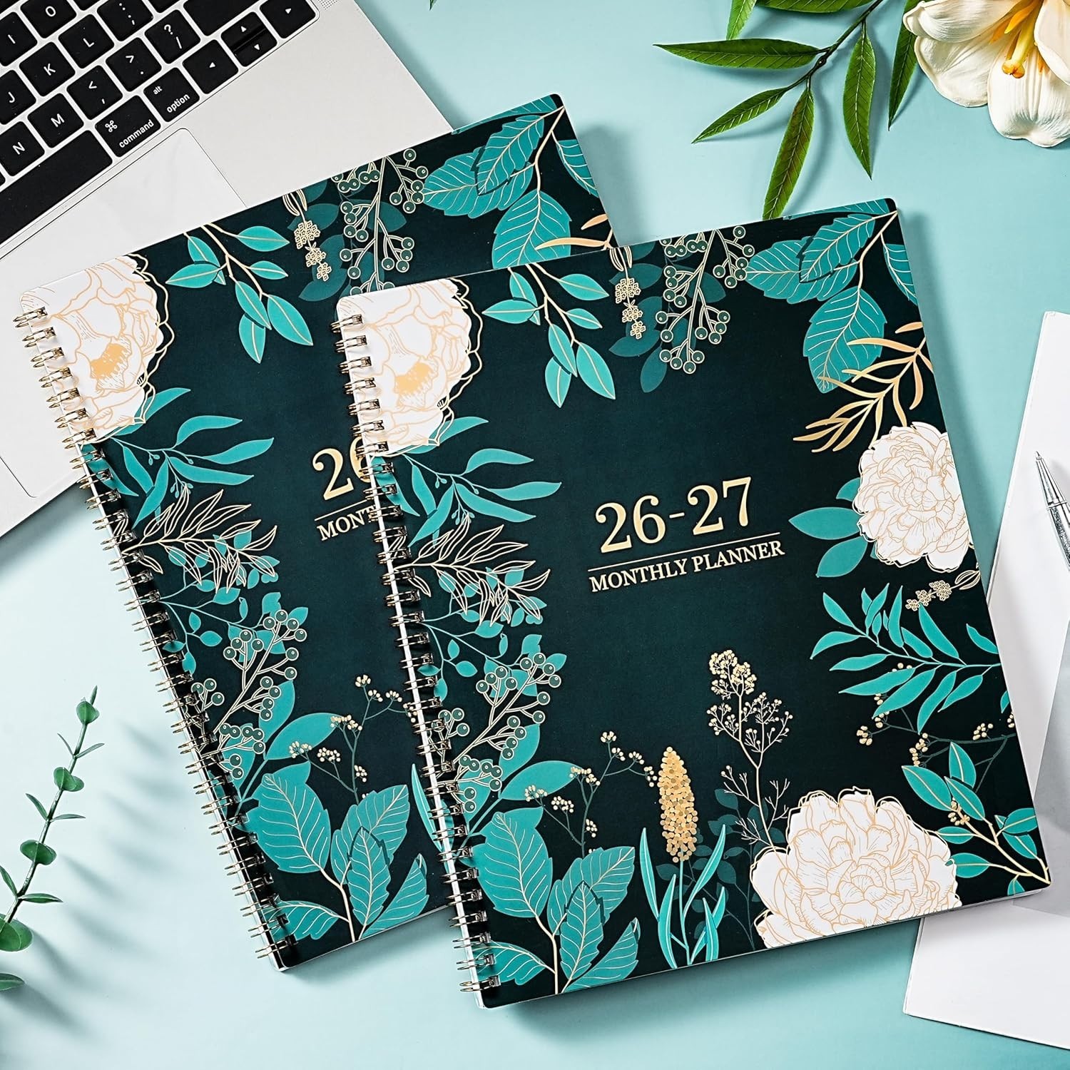 Elegant 2026-2027 Monthly Planner: 24 , Twin-Wire Binding, Eco-Friendly