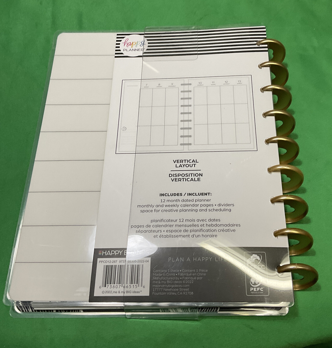NEW! the Happy Planner 2023 GOLD & BLACK Happy Planner – CLASSIC Vertical Layout