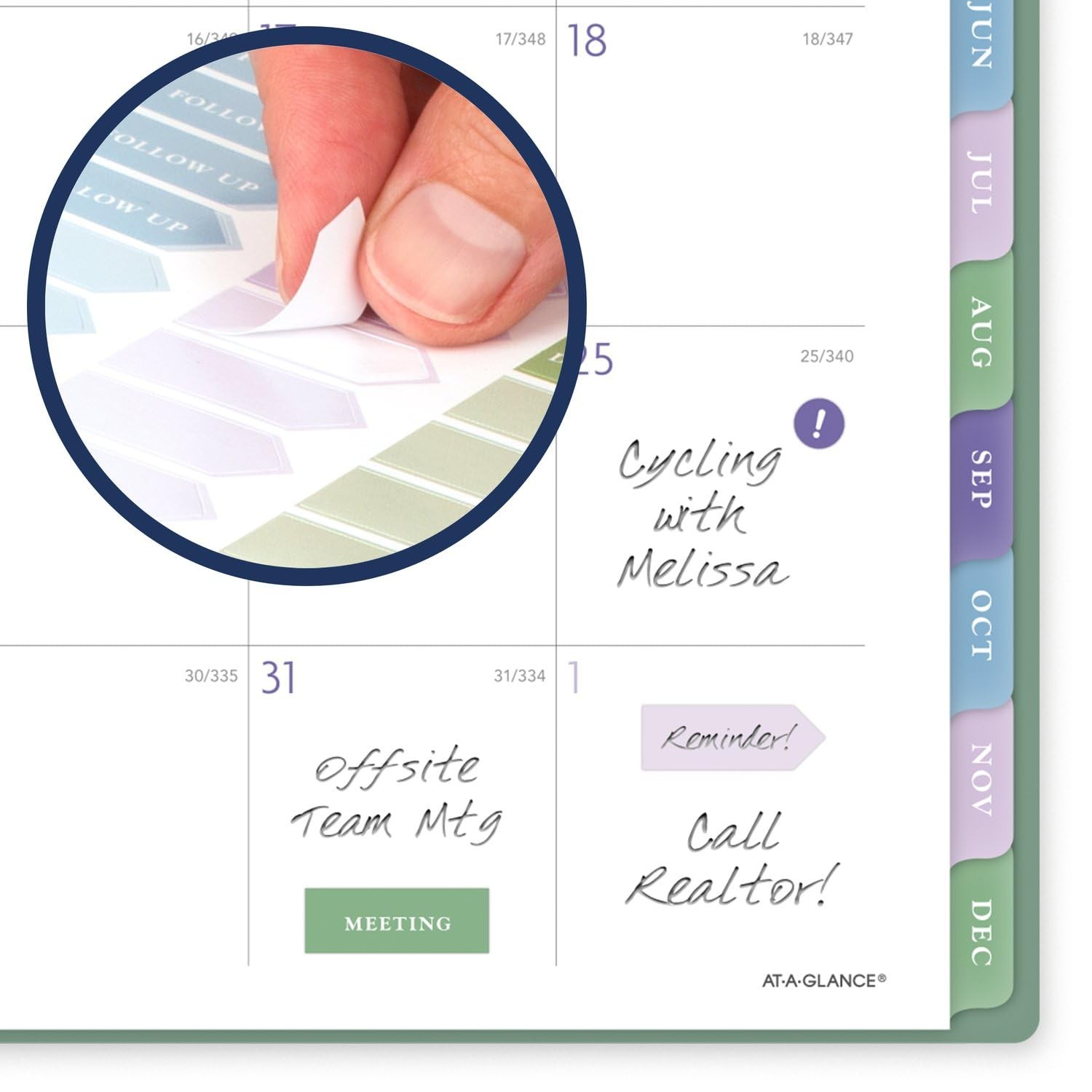 2025 Planner, Weekly & Monthly, 8-1/2″ x 11″, Large, Badge, Tile (1722T-905-25)