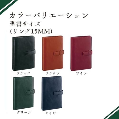 Raymay Fujii Davinci Standard System Planner, Bible Edition, Brown DB3006C