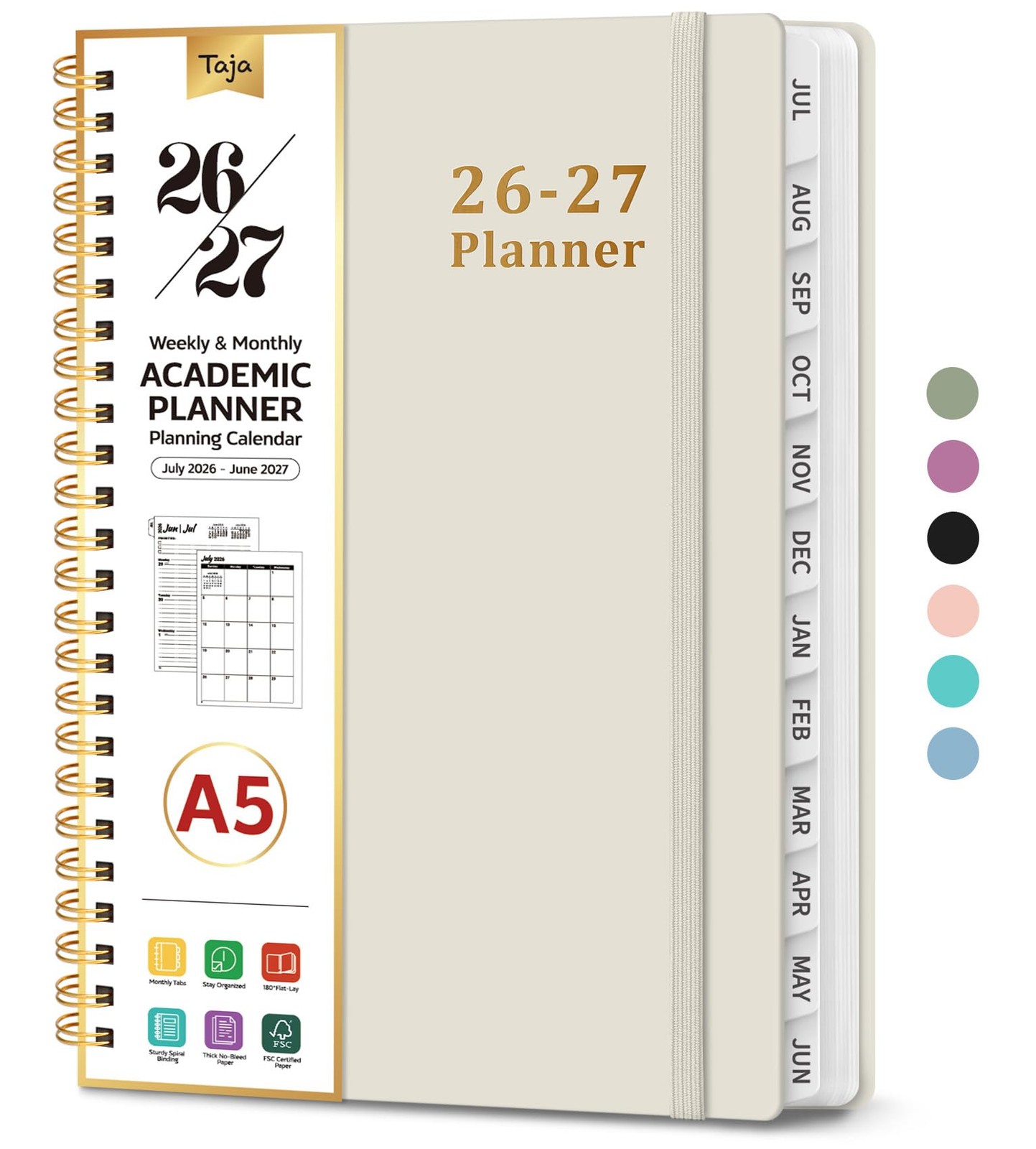 Planner 2026-2027, 6.3″ x 8.5″ Weekly and Monthly Academic Year Planner Calen…