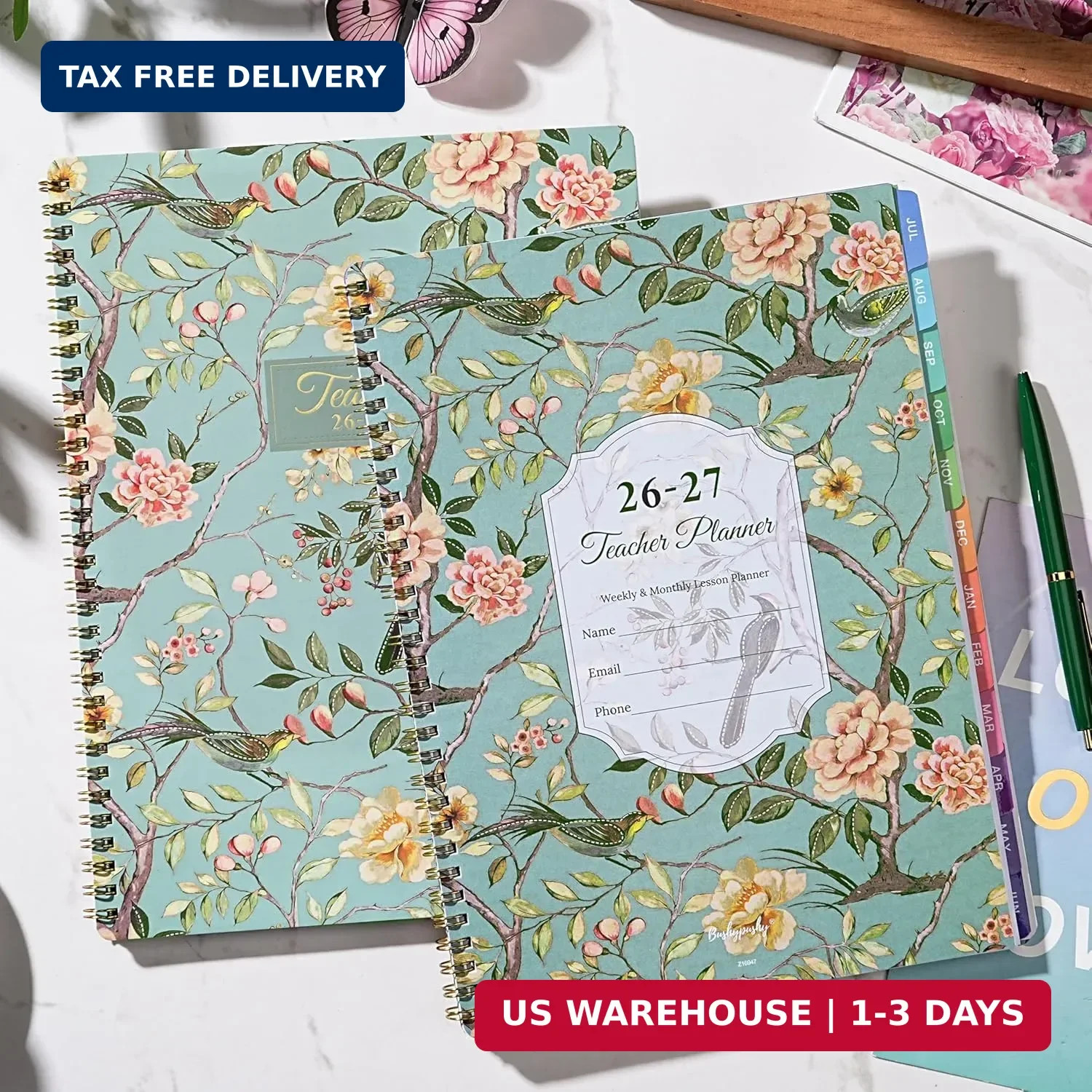 Teacher Planner 2026-2027, Teacher Lesson Planner 2026-2027, July 2026 – June 20