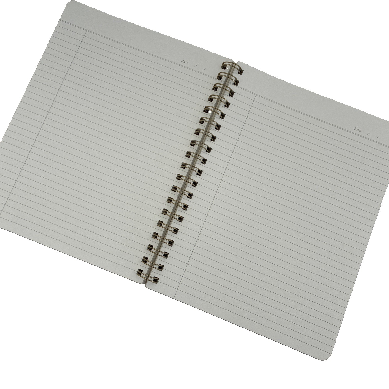 New Fringe Vegan Leather Lined Pages Premium Notebook Light Pearl Grey
