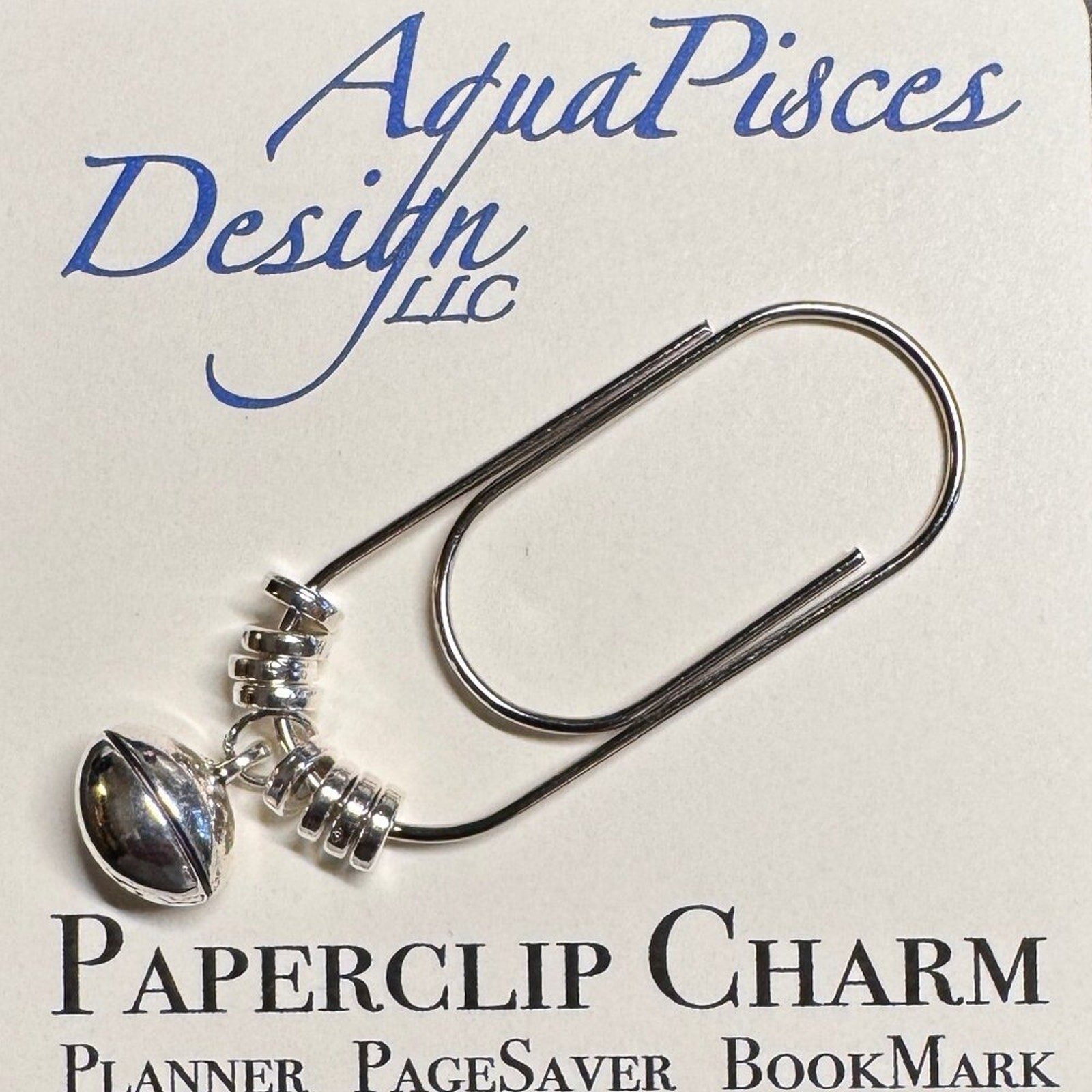 Paperclip Charm – Planner Accessory, Pagesaver, Bookmark