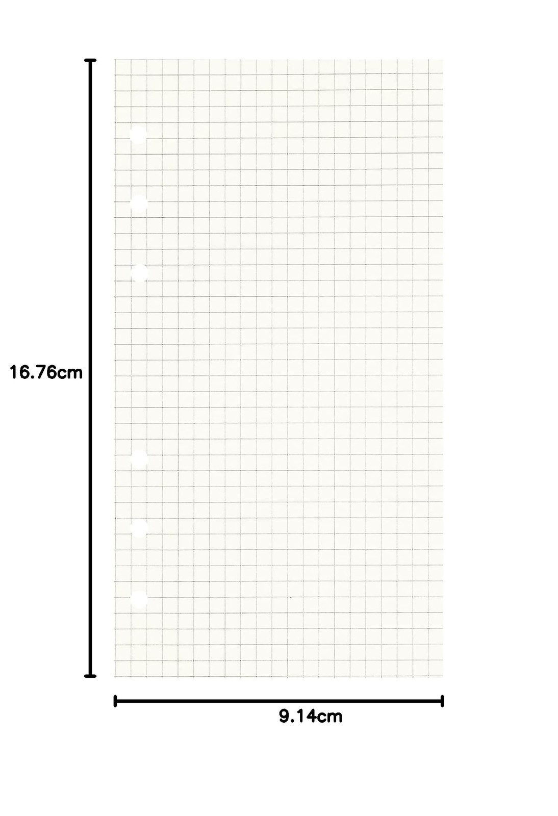 Zelten 3 Pack A6 135 Sheets/270 Pages Squared Loose Leaf A6/6 Hole,