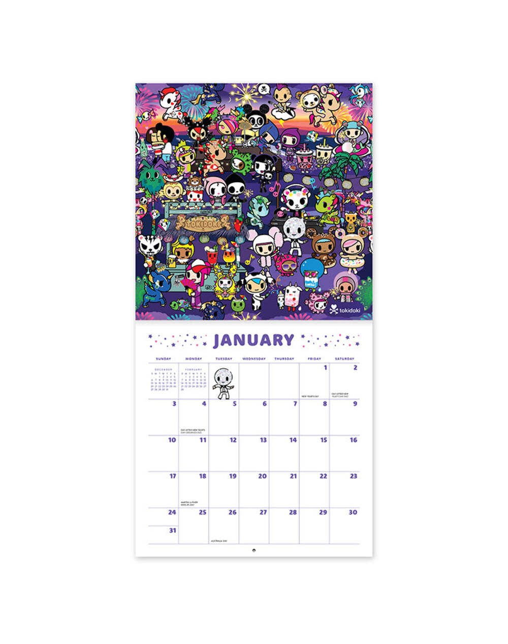 2027 tokidoki Calendar (7×7)