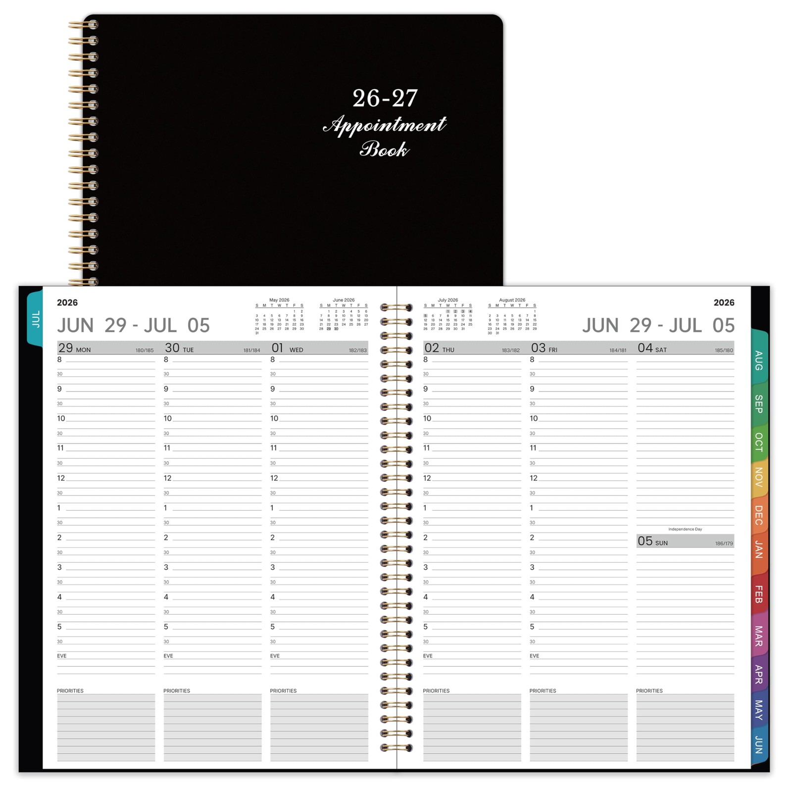 2026-2027 Appointment Book Weekly and Monthly Planner Daily Hourly Planner