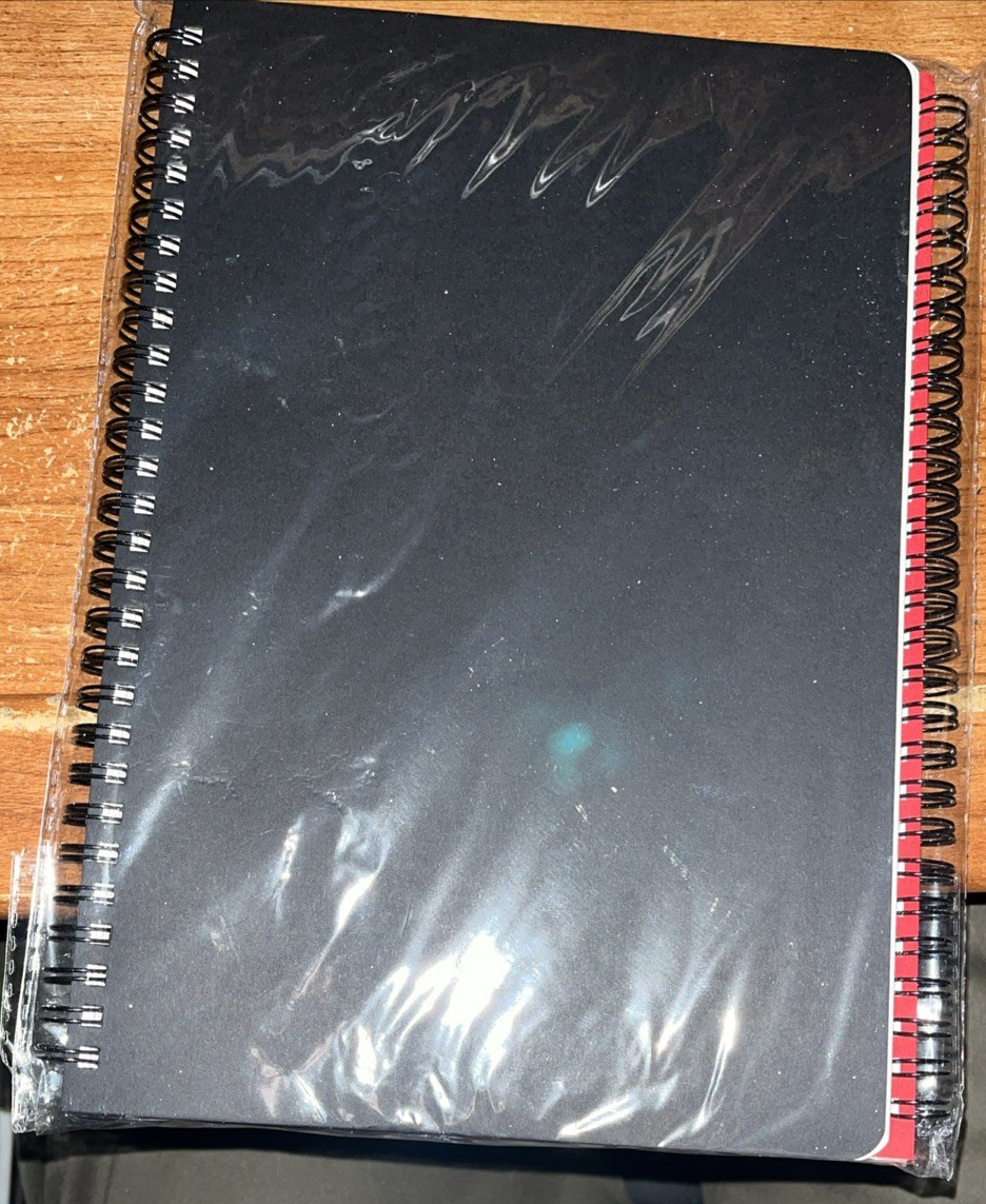 4 Pack ring Bound Journal 6.5×9.5 Notebook with 120 Lined Pg. 2 red & 2 black