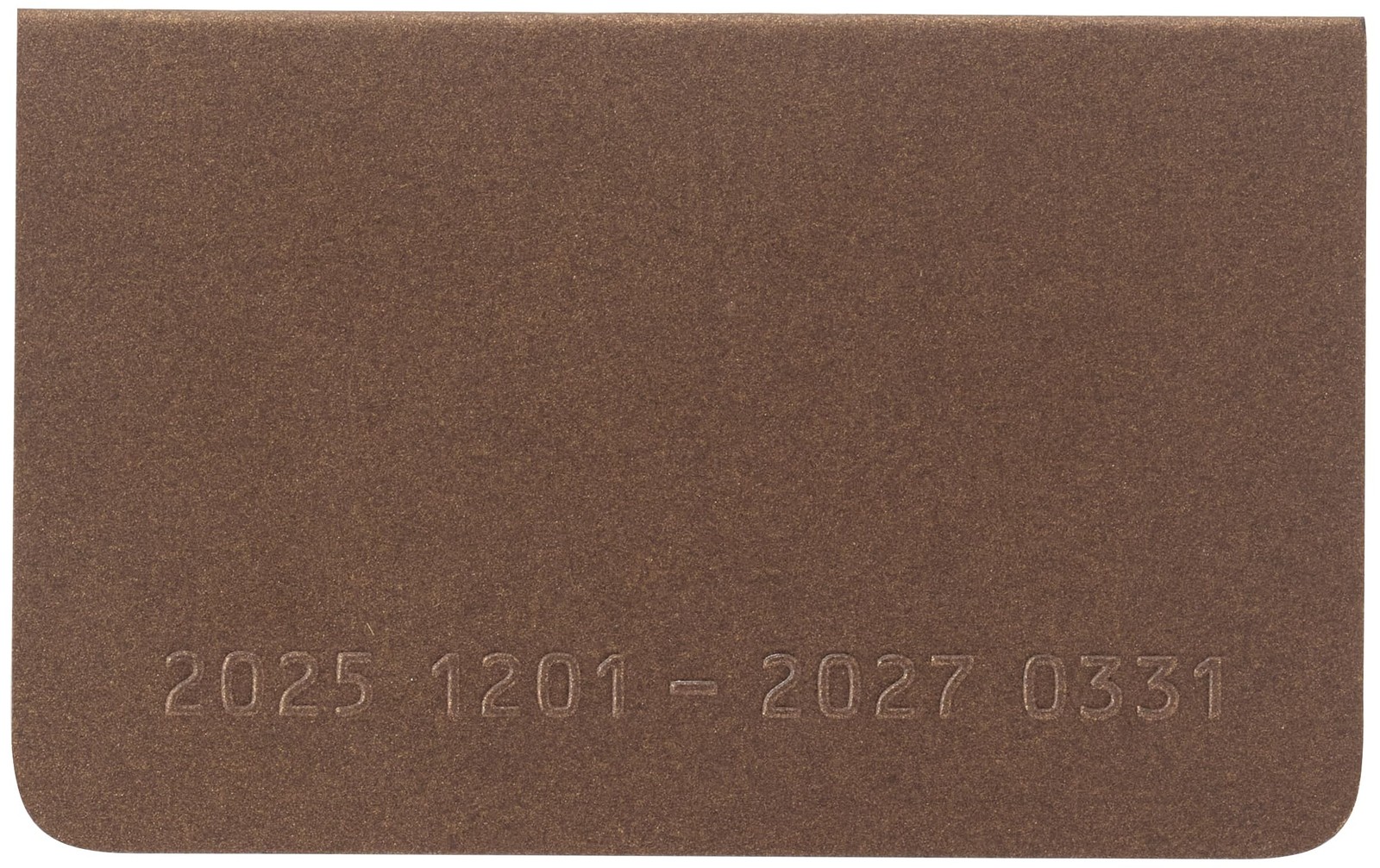 Reimei Fujii Planner Card Size Monthly Brock Bronze