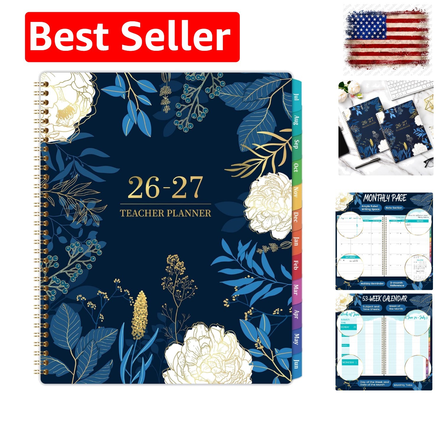 Teacher Planner 2026-2027 – Academic Planner Teacher Lesson Planner 2026-2027…