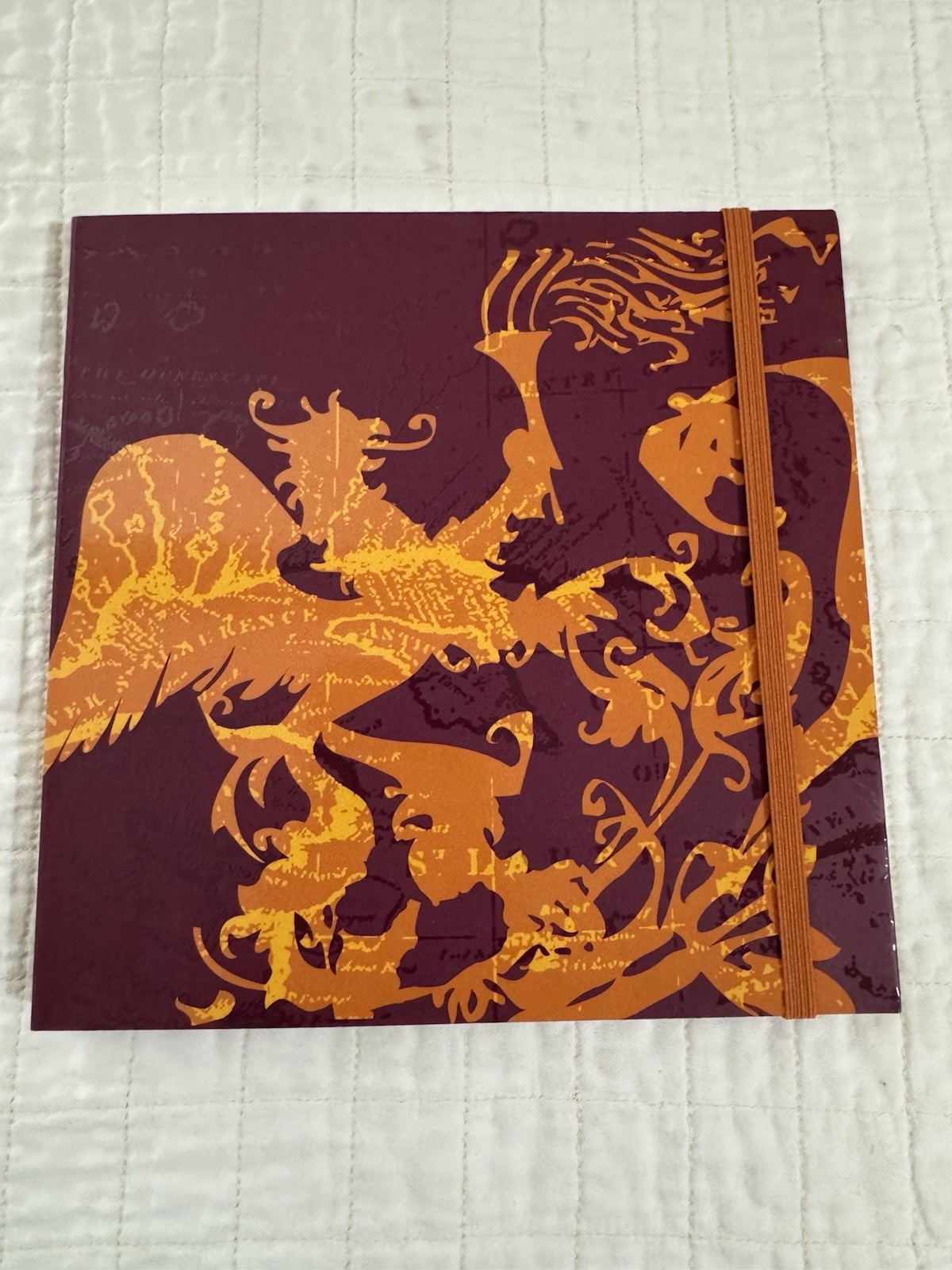 Barnes & Noble Saphron Gryphon Journal Illustrated Cardboard Cover 7×7 Vintage