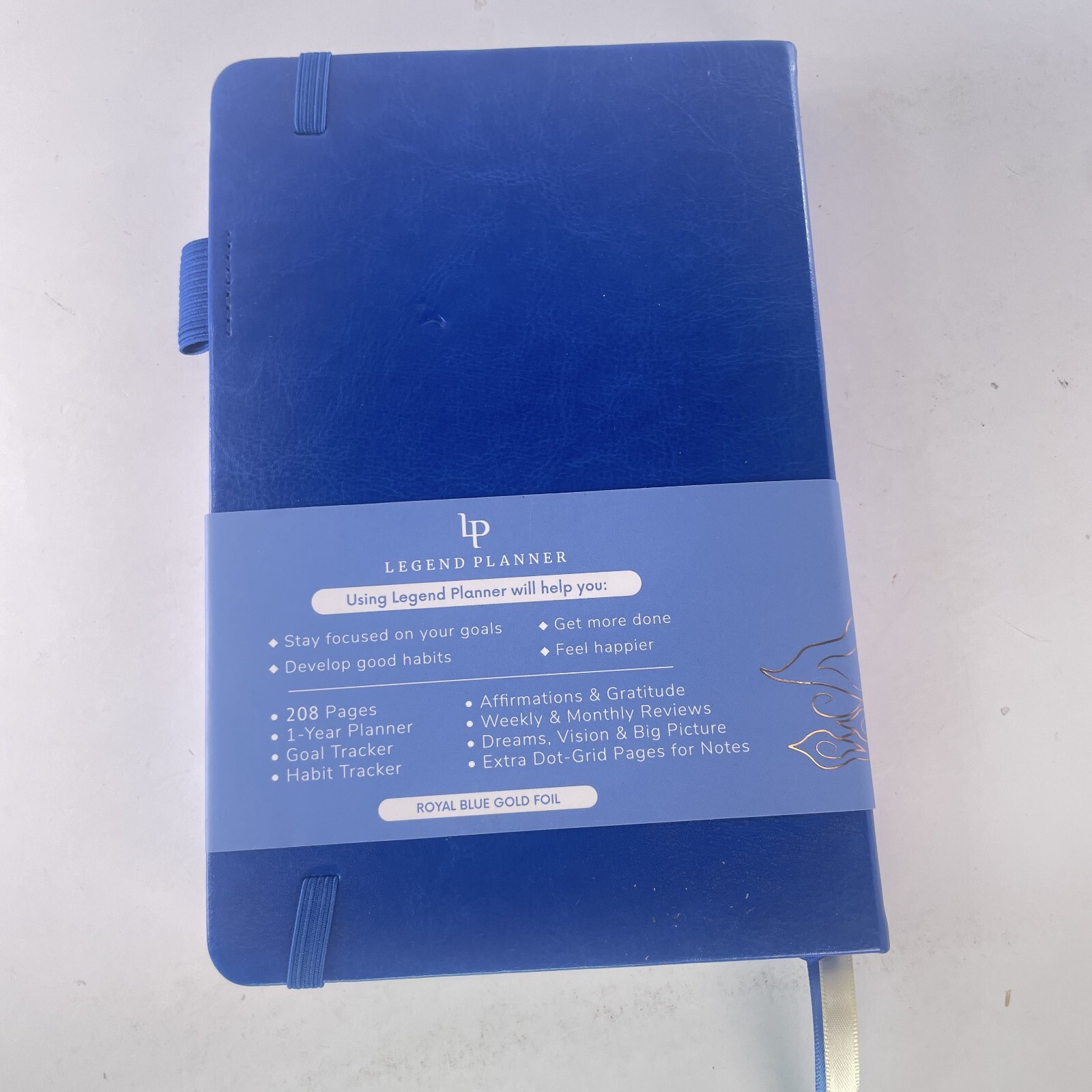 Legend Planner – 1 Year/Weekly/Monthly Life Planner/Undated – Hardcover – BLUE
