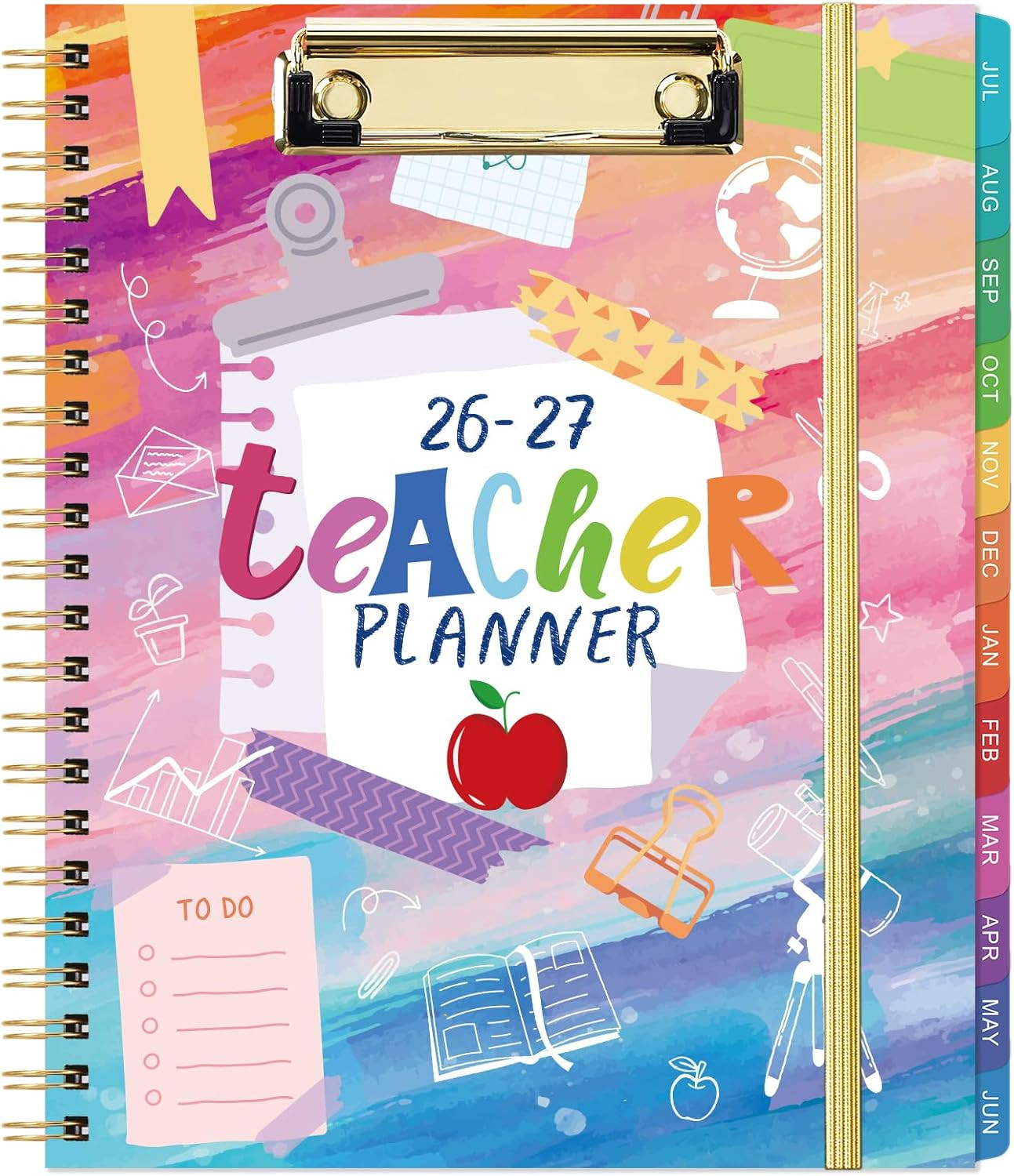 Teacher Planner 2026-2027 – Teacher Lesson Planner, July 2026 – June 2027, 9″ X