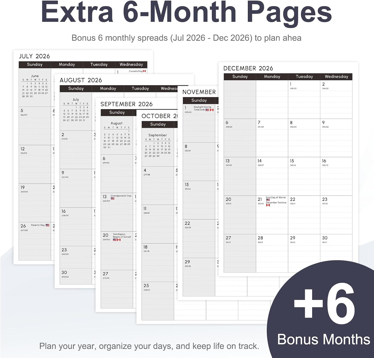 2027 Planner, Weekly and Monthly Calendar Planner Book, JAN 2027 – DEC 2027 | A5