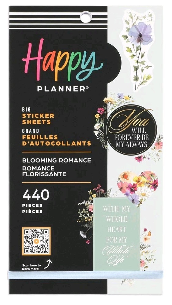 Happy Planner Blooming Romance Wedding BIG Sticker Pack – 440 Pieces – Mambi