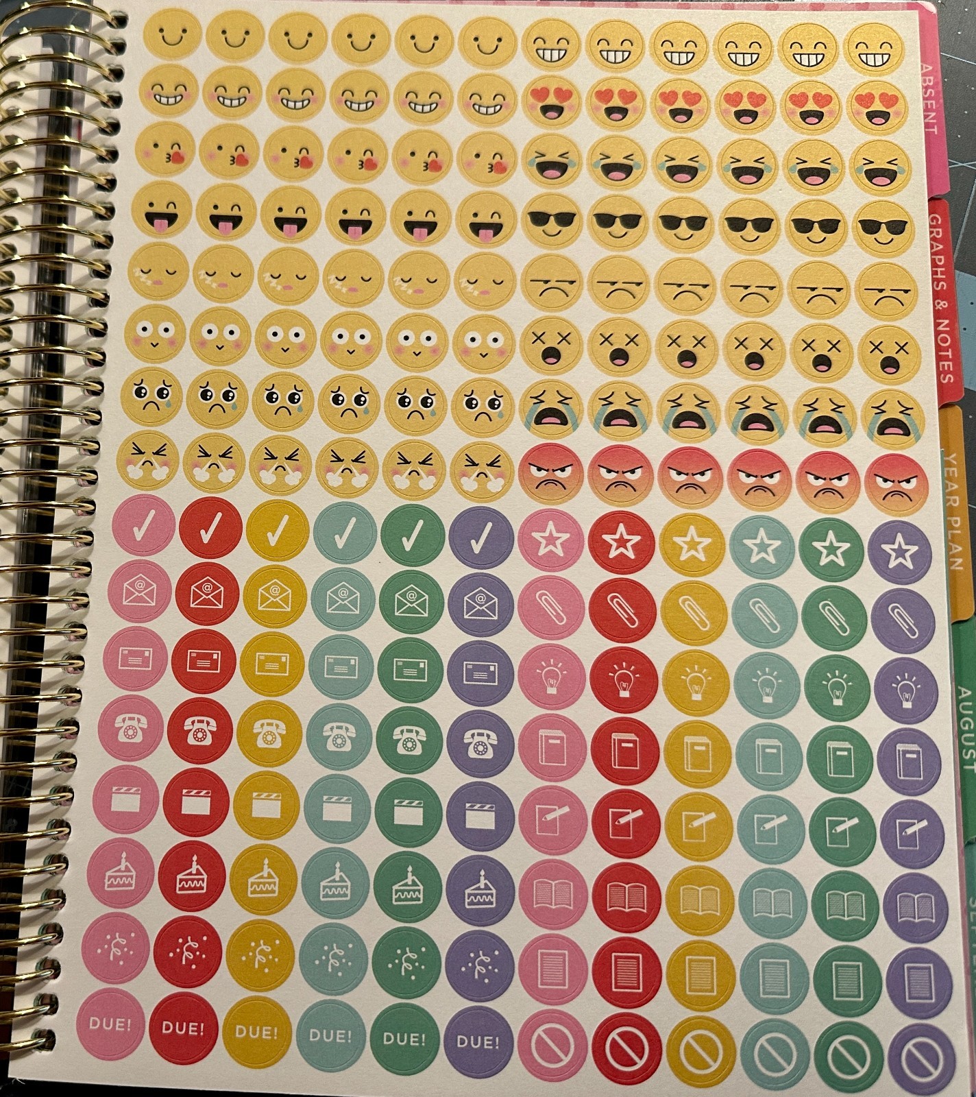 Erin Condren 12-Month Spiral Teacher Planner (Aug – Jul), 7”x9” Weekly