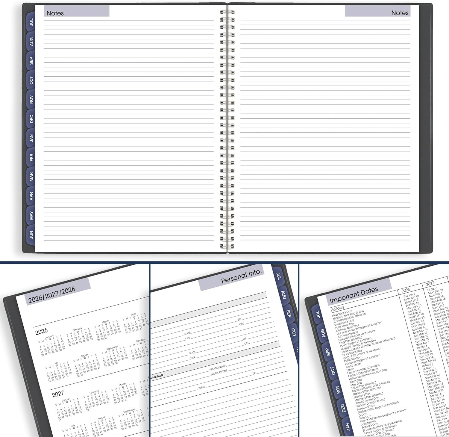 AT-A-GLANCE 2026 Appointment Book Planner, Weekly, 8″ x 11″, Large, Quarter-Hour