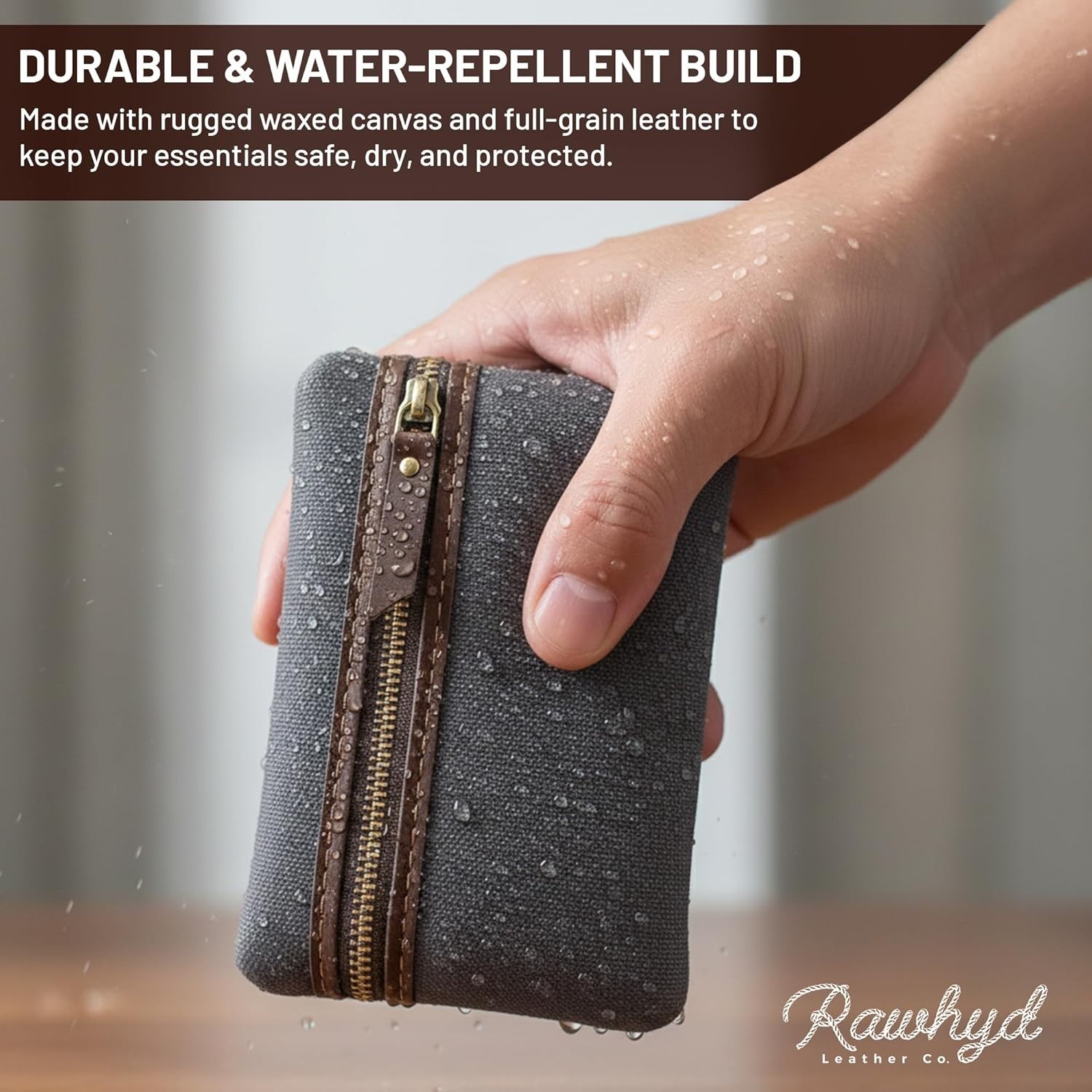 Gift-Ready Waxed Canvas EDC Pocket Organizer for Men – For the Modern Minimalist