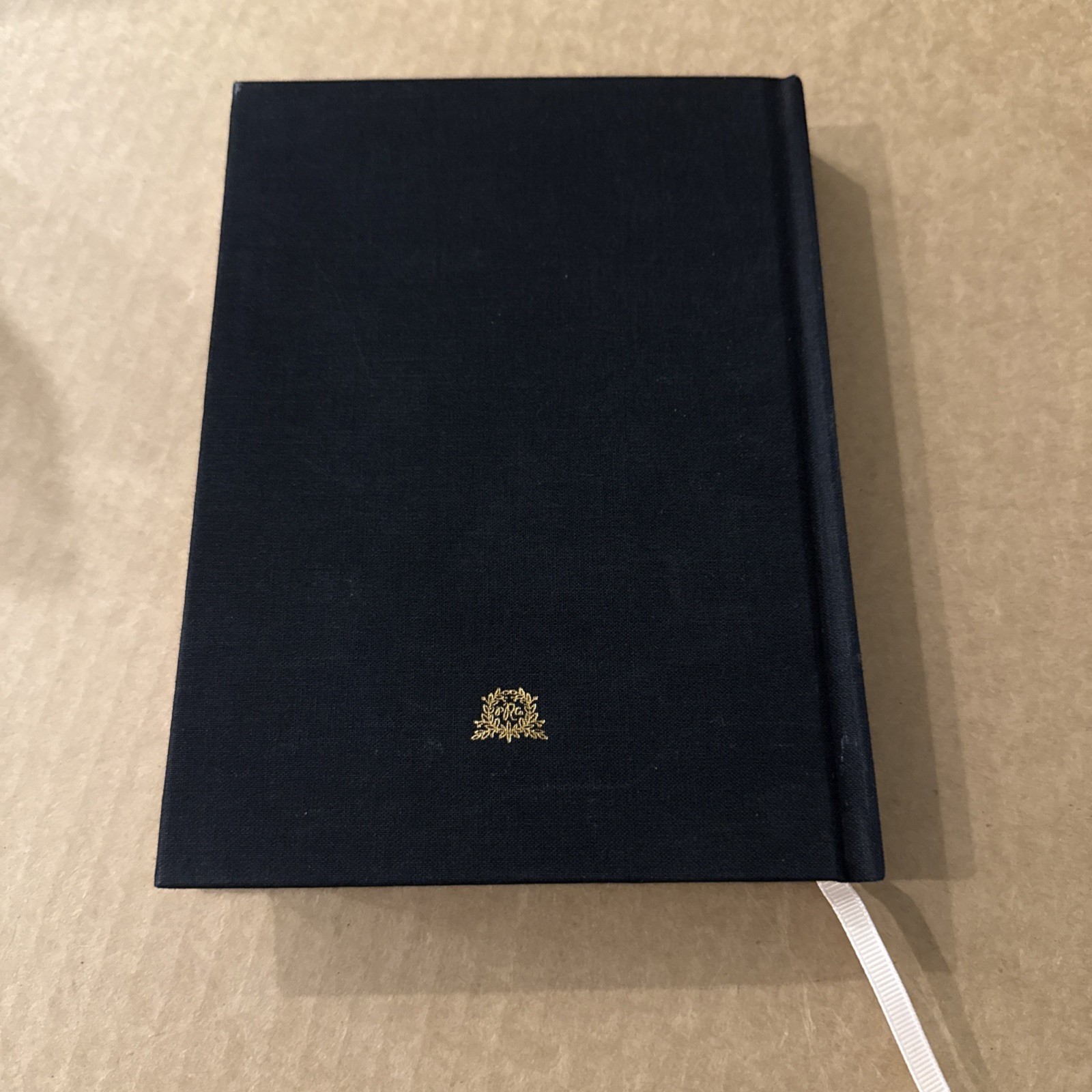 Rifle Paper Company Keepsake Gift Address Book Gold Floral Embossed Black Linen