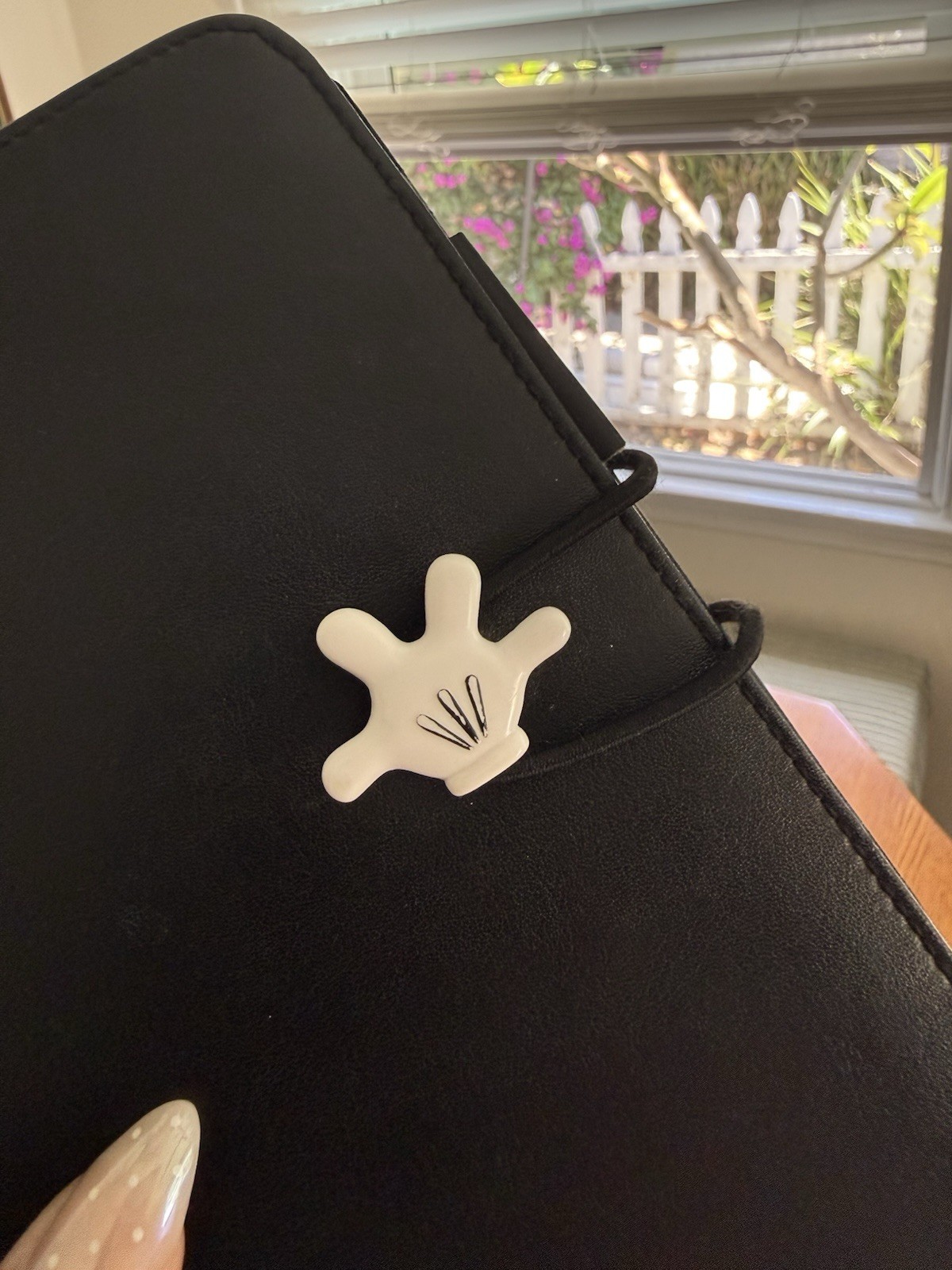 Vintage Y2K Disney Day timer Black Faux Leather Planner