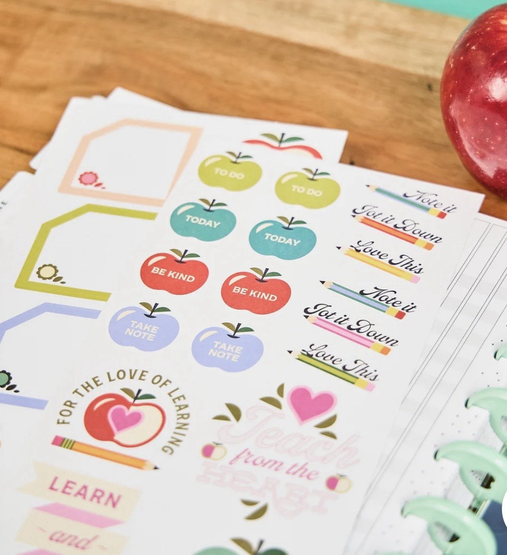 Happy planner – Mod TEACHER, PARENT & STUDENT INFO – BIG ACCESSORY PACK 42 PCS