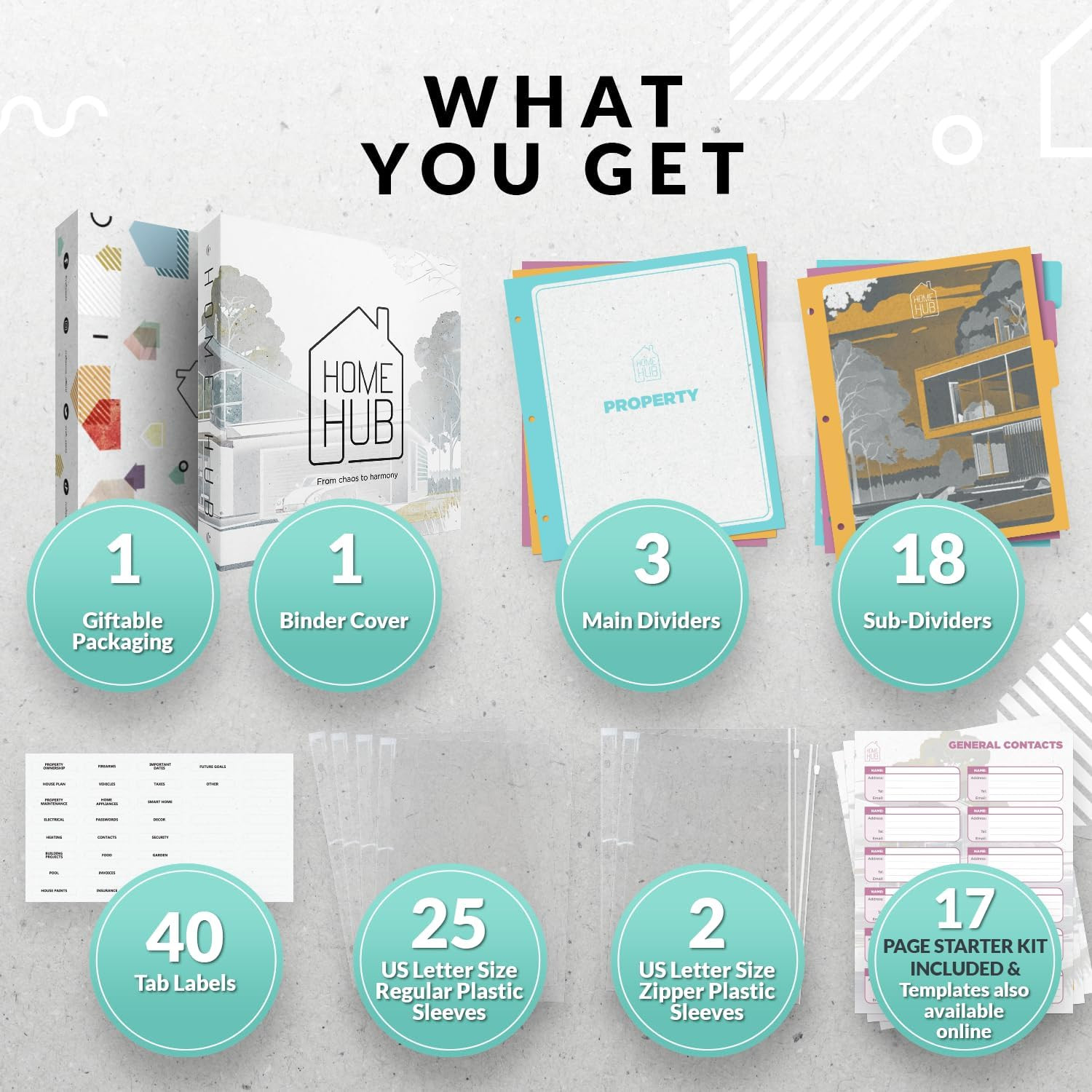 Home Organizer Binder 8.5×11 – Ultimate Household Planner & Record Keeper