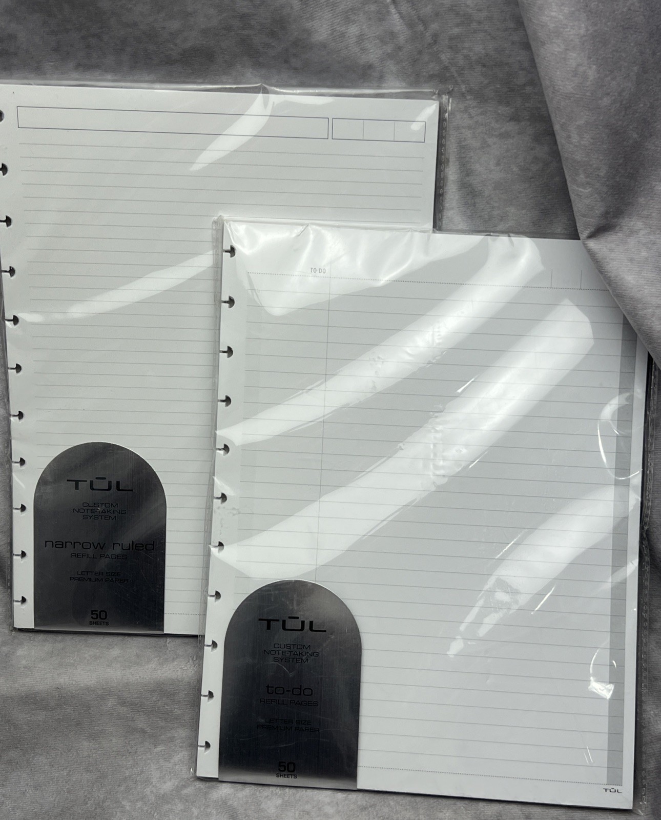 TUL Custom Note Taking System To Do & Narrow Ruled Refill Pages 8.5in x 11in B15