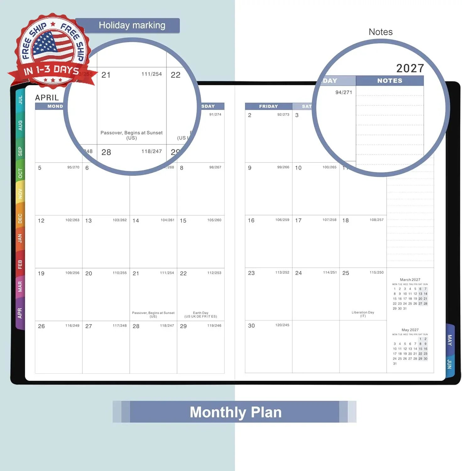 Appointment Book & Planner 2026-2027 – Daily Hourly Planner 2026-2027, 8.5″ x 11