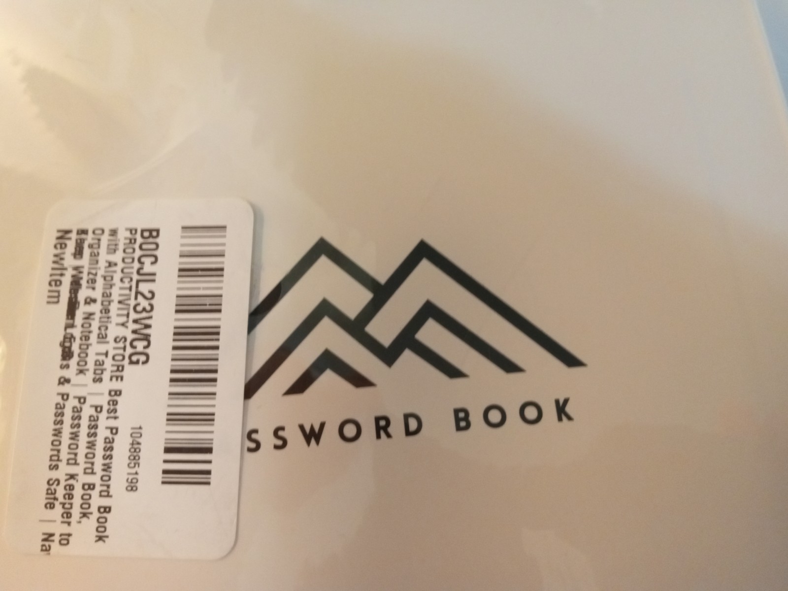 Password Book (Max Medium) 5×8-inch Navy Blue Password-Organized Journal Book