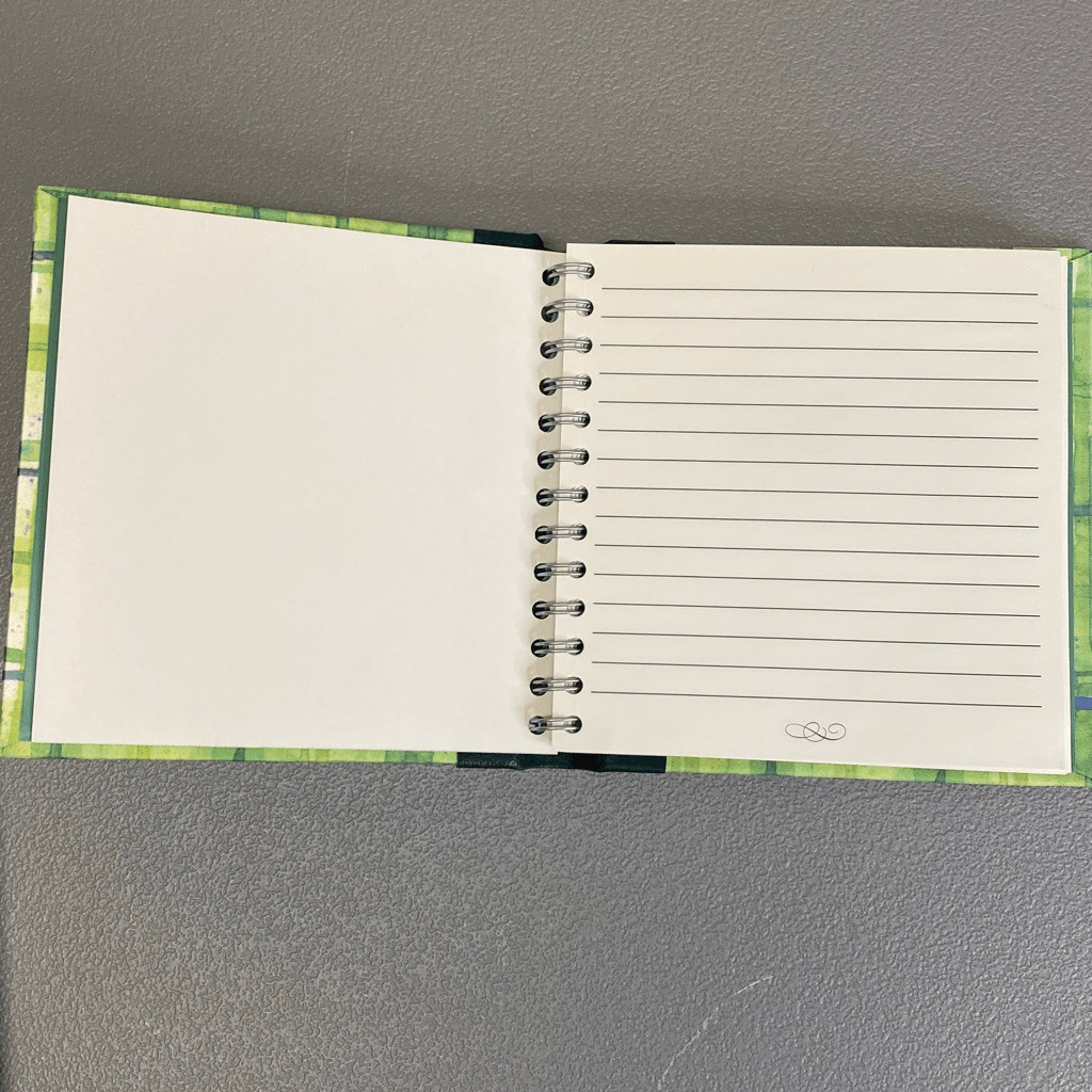 Silk Fabric Journal 7”x7” Penman Paper with Real Dried Flowers 80 Lined Pages