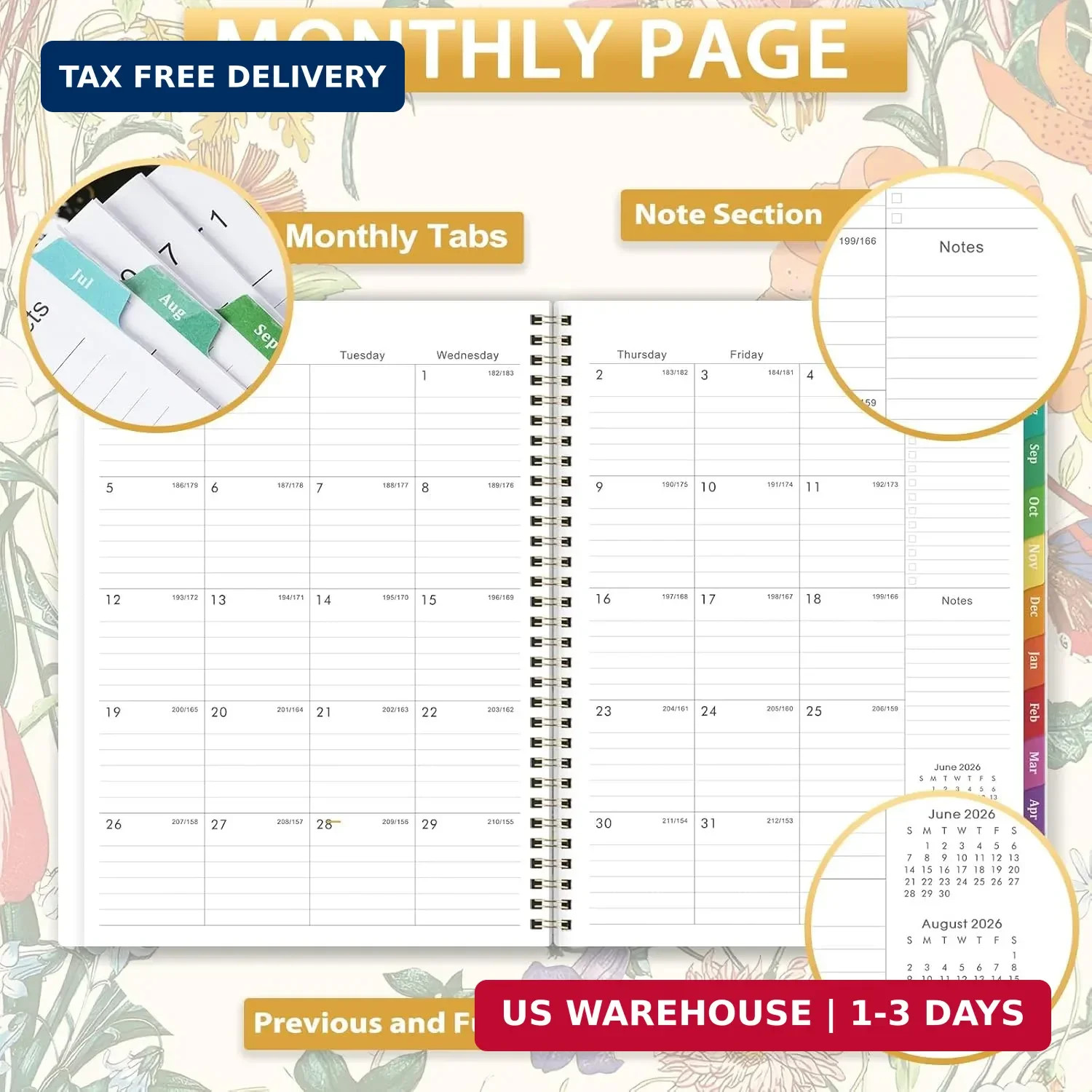 Planner 2026-2027 – 2026-2027 Planner Weekly and Monthly from Jul. 2026 – Jun. 2