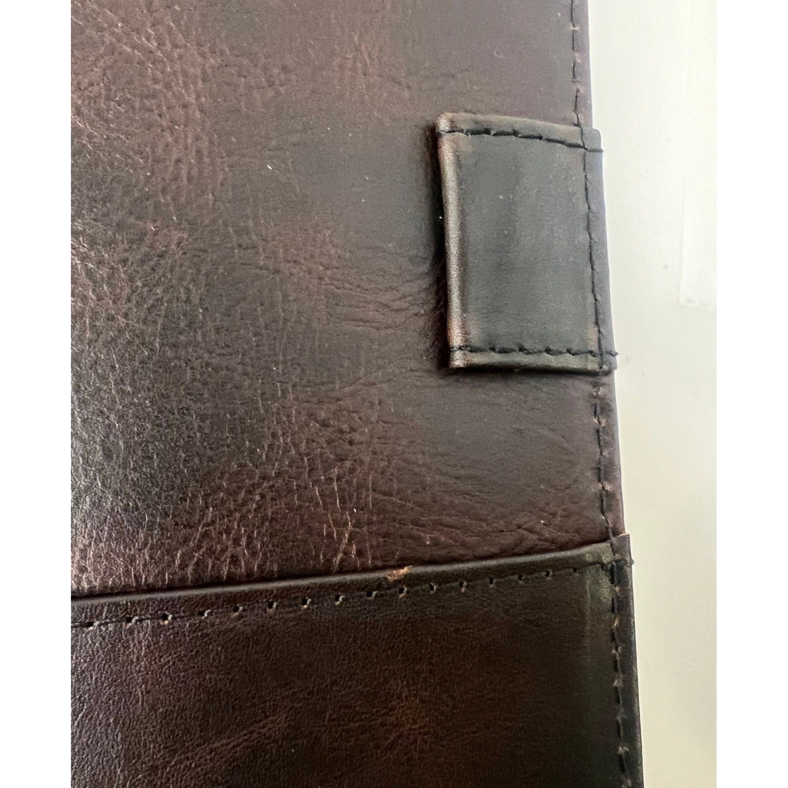 Franklin Covey Ellis Leather Open Cover 82731 Marbled Brown 8.5 x 11″ NWOT