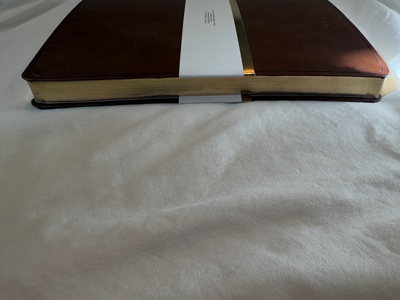 PAPYRUS Brown Ruled Gilded Notebook Journal 240 Pages Ivory Lined 7 x 9.75 GIFT