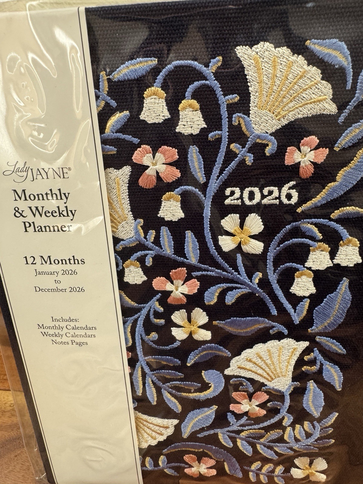 Lady Jayne Monthly & Weekly Planner 12 Months Jan-Dec 2026 Monthly, Weekly Blue