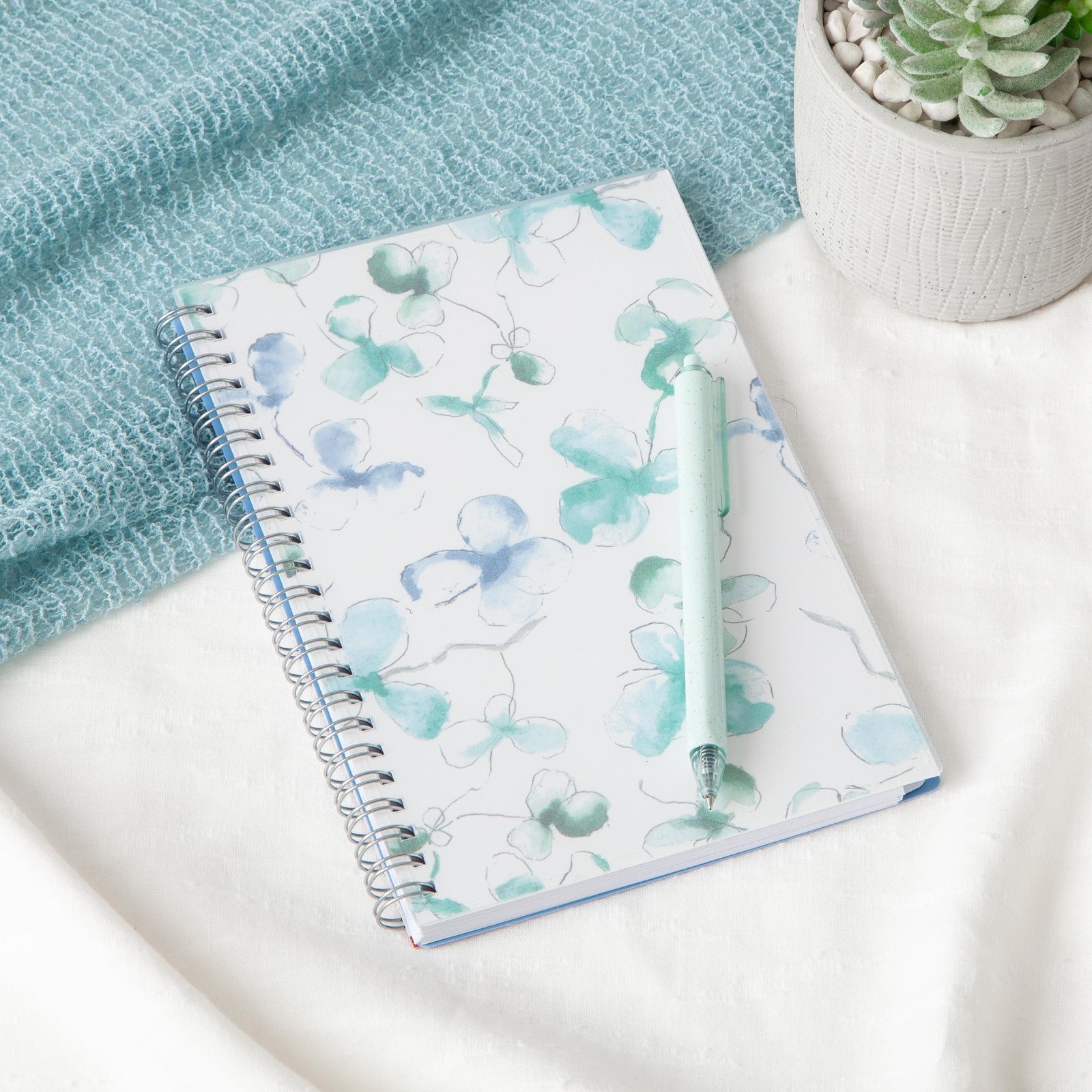 Blue Sky 2025 Weekly Monthly Planner Calendar 5×8 Flexible Cover Wirebound