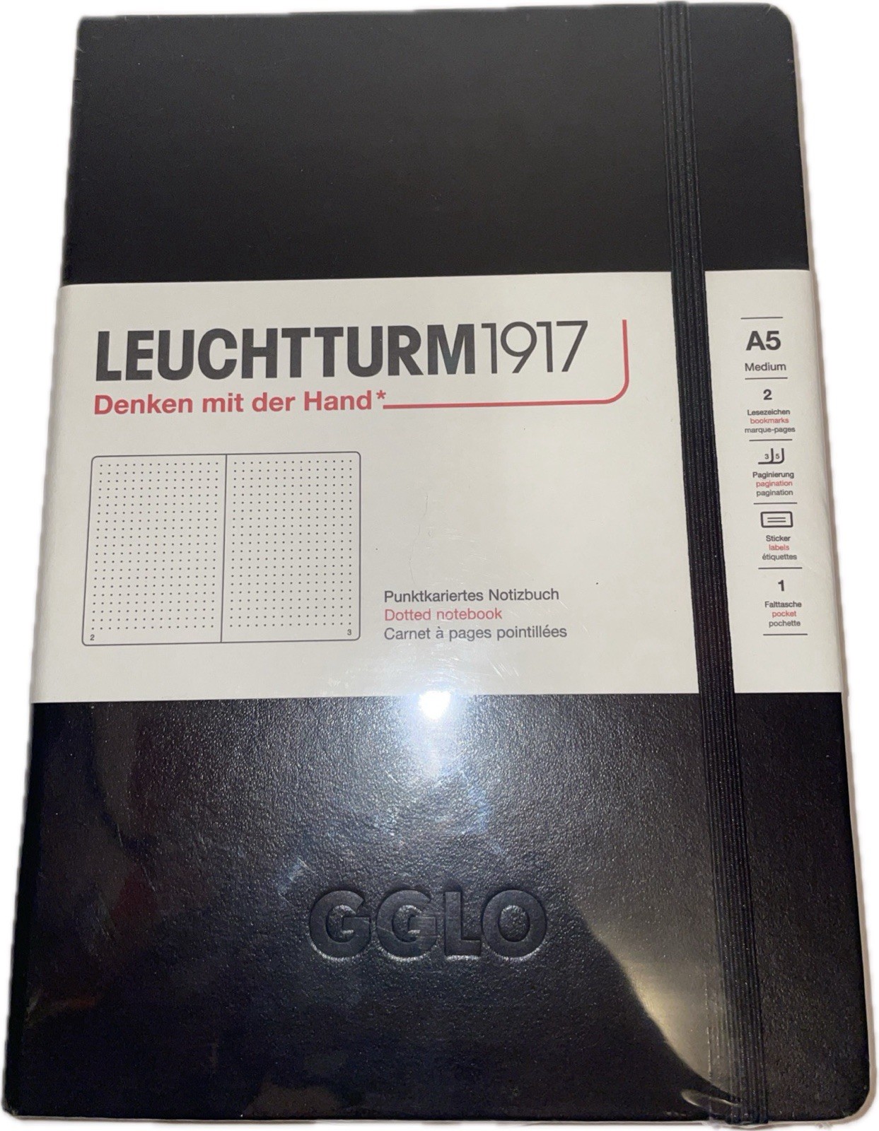 Leuchtturm1917 Dotted Journal Notebook Medium A5 Black (329398) Factory Sealed