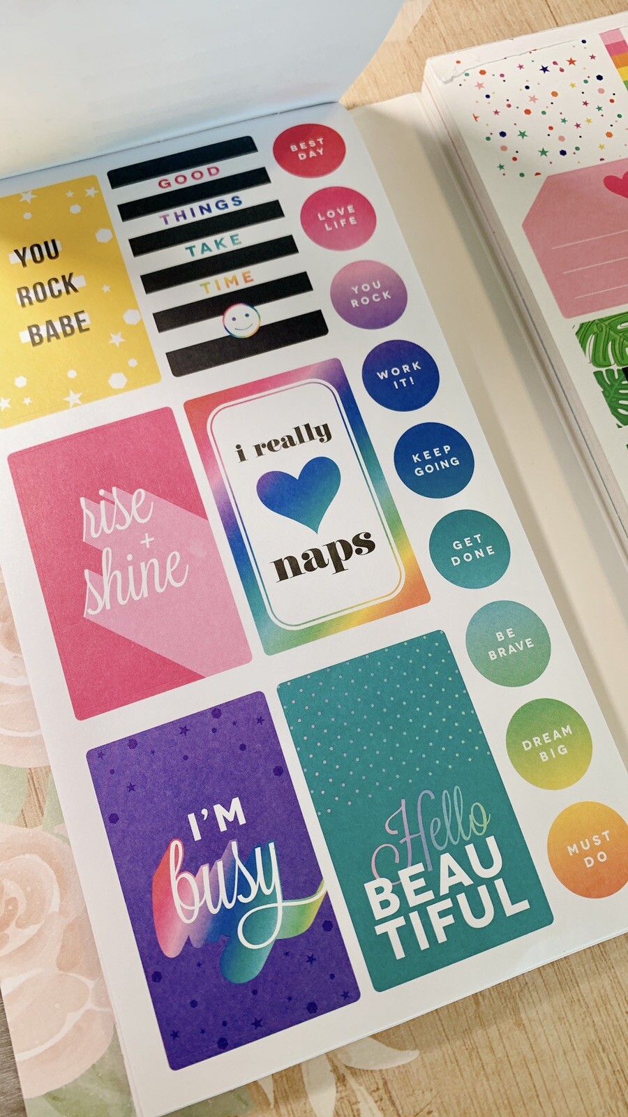 MAMBI Happy Planner Sticker Mega Pad 100 Sheets Value Pack Brights 3888 Pieces