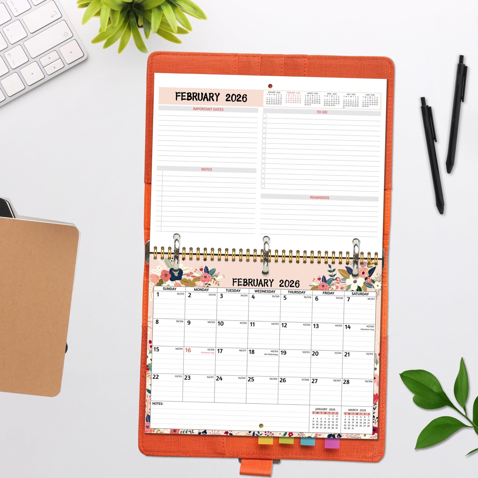 2026 Calendar – 2026 Wall Calendar, 11 x 8.5 In, Jan 2026 – Dec 2026, Small…