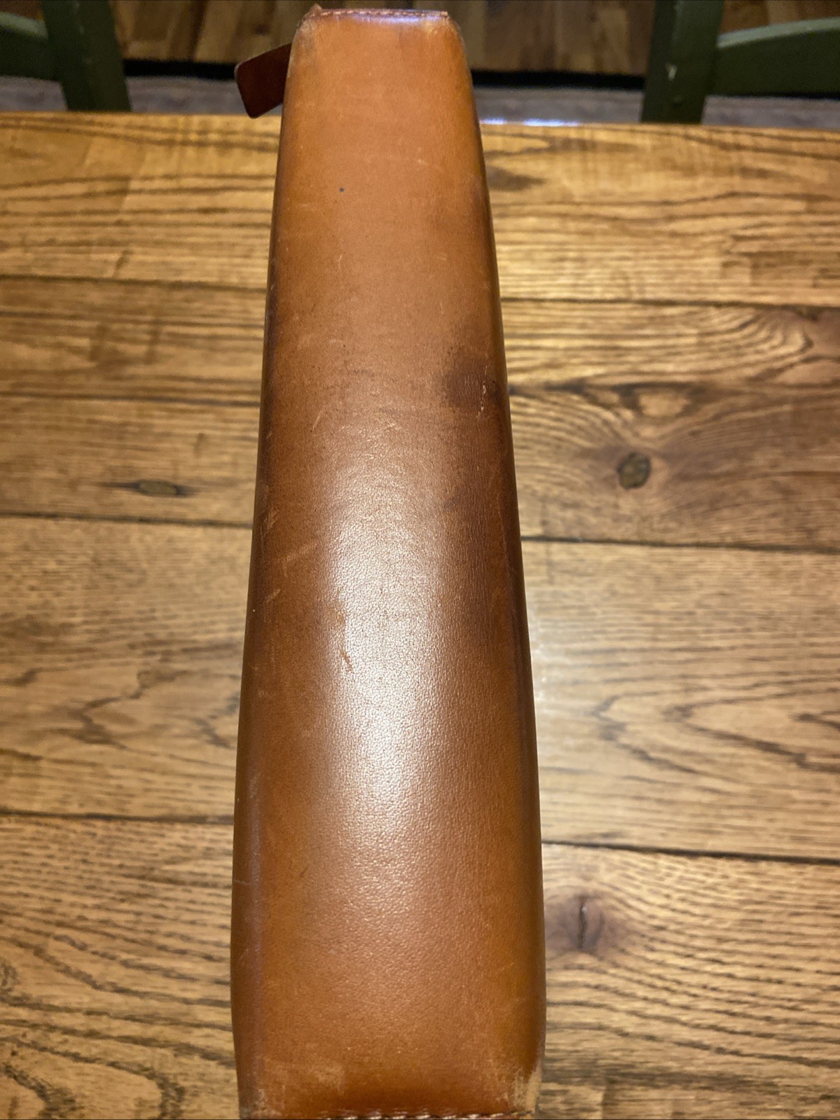 Vintage Franklin Quest Full Grain Aniline Leather Zip Planner Organizer Binder