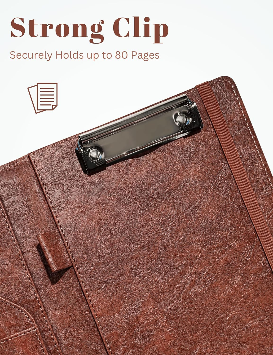 Small Padfolio Clipboard Folder for 5X8 Inch Writing Pads, Compact A5 Portfolio