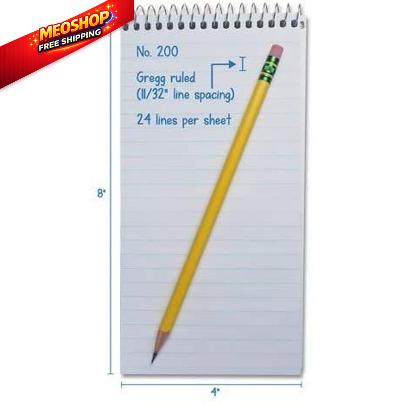 Portage Reporters Notebook – Top Bound Spiral 12 Count (Pack of 1), white