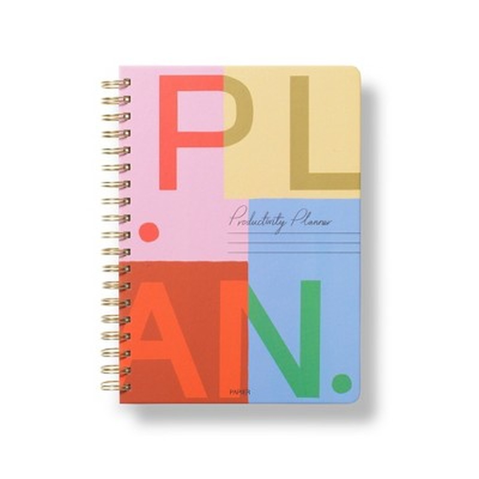 Papier Productivity Planner 9.84″x7.48″ Spiral Planner