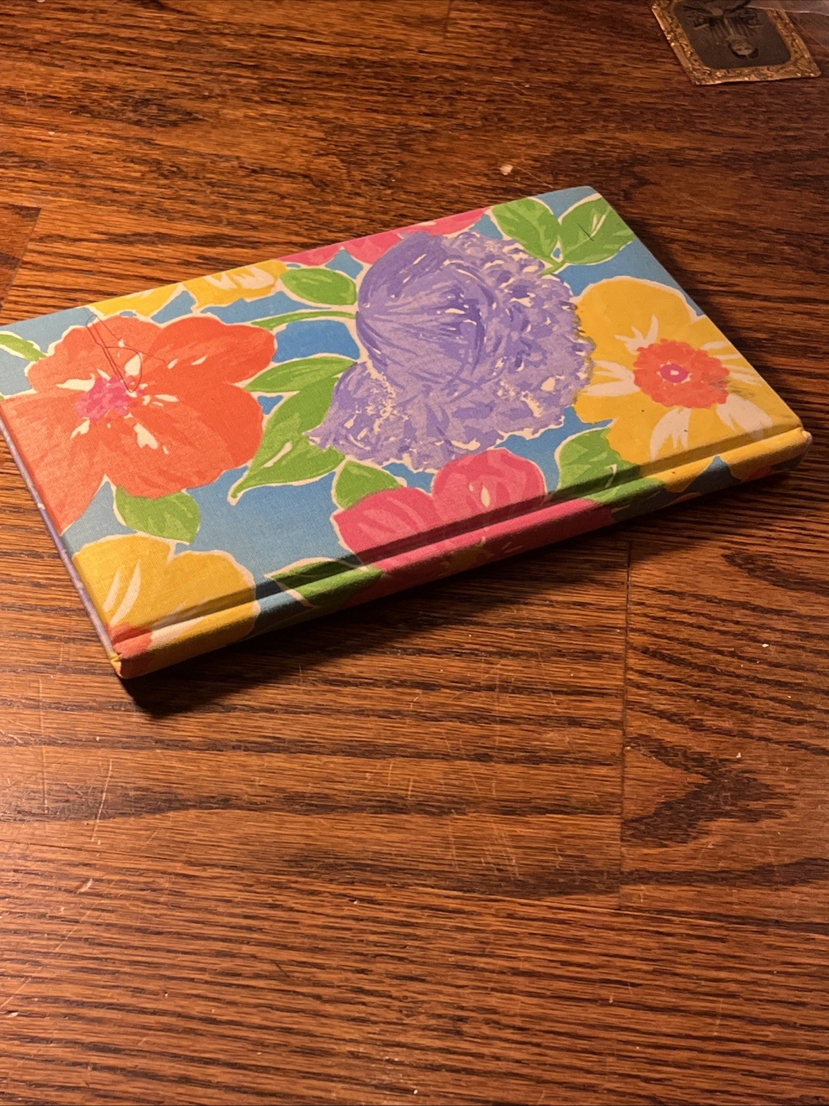 1996 NOS Floral Roses Design Journal Lined Paper Fabric Covered Notebook VTG